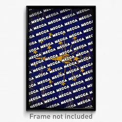 Mecca Indiana Poster (IN City Souvenir 11x17 Town Print)