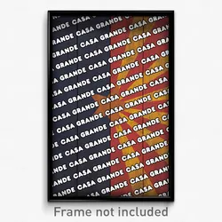 Casa Grande Arizona Poster (AZ City Souvenir 11x17 Town Print)