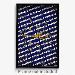 Rosedale Indiana Poster (IN City Souvenir 11x17 Town Print)