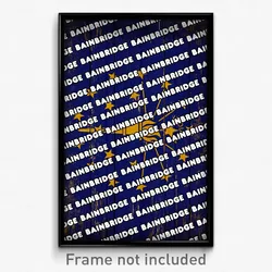 Bainbridge Indiana Poster (IN City Souvenir 11x17 Town Print)