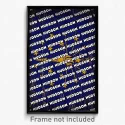 Hudson Indiana Poster (IN City Souvenir 11x17 Town Print)
