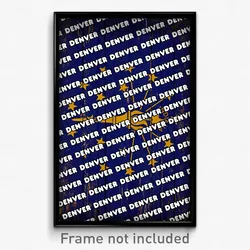 Denver Indiana Poster (IN City Souvenir 11x17 Town Print)