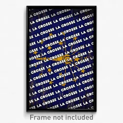 La Crosse Indiana Poster (IN City Souvenir 11x17 Town Print)