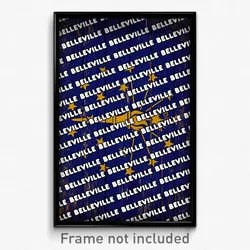 Belleville Indiana Poster (IN City Souvenir 11x17 Town Print)
