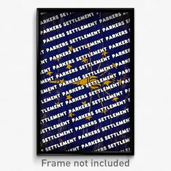Parkers Settlement Indiana Poster (IN City Souvenir 11x17 Town Print)