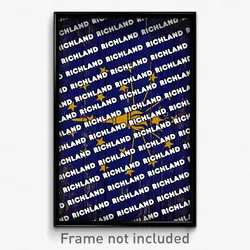 Richland Indiana Poster (IN City Souvenir 11x17 Town Print)