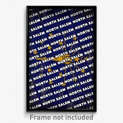 North Salem Indiana Poster (IN City Souvenir 11x17 Town Print)