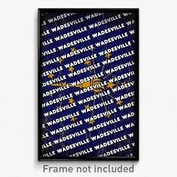 Wadesville Indiana Poster (IN City Souvenir 11x17 Town Print)