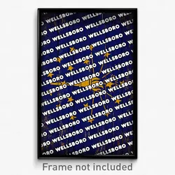 Wellsboro Indiana Poster (IN City Souvenir 11x17 Town Print)