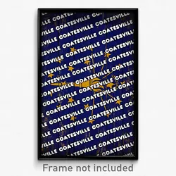 Coatesville Indiana Poster (IN City Souvenir 11x17 Town Print)