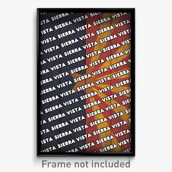 Sierra Vista Arizona Poster (AZ City Souvenir 11x17 Town Print)