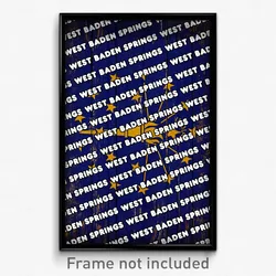 West Baden Springs Indiana Poster (IN City Souvenir 11x17 Town Print)