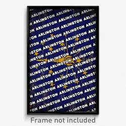 Arlington Indiana Poster (IN City Souvenir 11x17 Town Print)