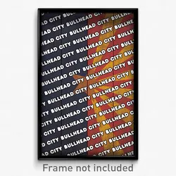 Bullhead City Arizona Poster (AZ City Souvenir 11x17 Town Print)