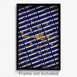 Bennetts Switch Indiana Poster (IN City Souvenir 11x17 Town Print)
