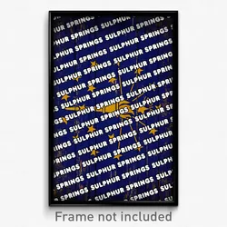 Sulphur Springs Indiana Poster (IN City Souvenir 11x17 Town Print)