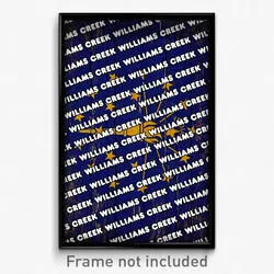 Williams Creek Indiana Poster (IN City Souvenir 11x17 Town Print)
