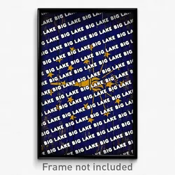 Big Lake Indiana Poster (IN City Souvenir 11x17 Town Print)