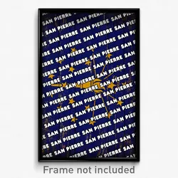 San Pierre Indiana Poster (IN City Souvenir 11x17 Town Print)