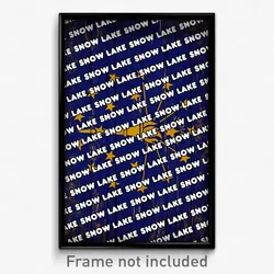 Snow Lake Indiana Poster (IN City Souvenir 11x17 Town Print)