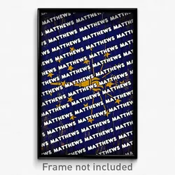 Matthews Indiana Poster (IN City Souvenir 11x17 Town Print)