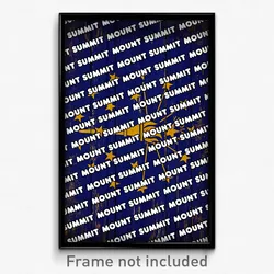 Mount Summit Indiana Poster (IN City Souvenir 11x17 Town Print)