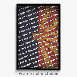 Sun City Arizona Poster (AZ City Souvenir 11x17 Town Print)