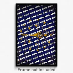 Amo Indiana Poster (IN City Souvenir 11x17 Town Print)