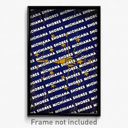 Michiana Shores Indiana Poster (IN City Souvenir 11x17 Town Print)