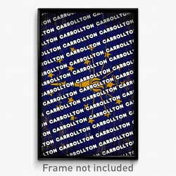 Carrollton Indiana Poster (IN City Souvenir 11x17 Town Print)