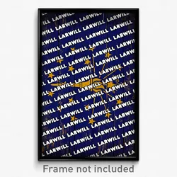 Larwill Indiana Poster (IN City Souvenir 11x17 Town Print)