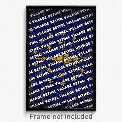 Bethel Village Indiana Poster (IN City Souvenir 11x17 Town Print)
