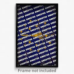 Orestes Indiana Poster (IN City Souvenir 11x17 Town Print)
