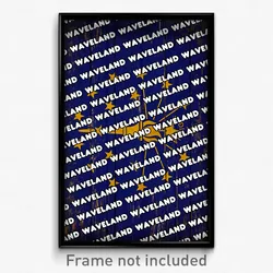 Waveland Indiana Poster (IN City Souvenir 11x17 Town Print)