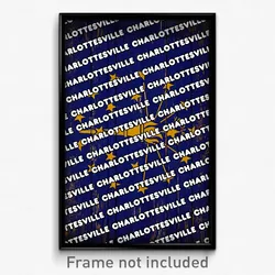 Charlottesville Indiana Poster (IN City Souvenir 11x17 Town Print)