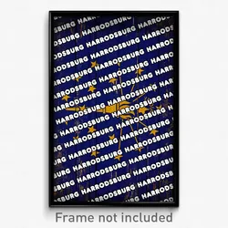 Harrodsburg Indiana Poster (IN City Souvenir 11x17 Town Print)