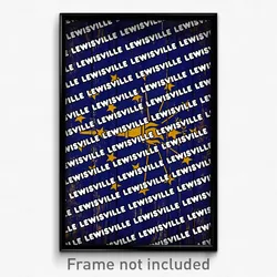 Lewisville Indiana Poster (IN City Souvenir 11x17 Town Print)