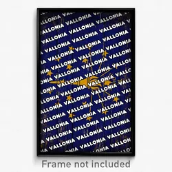 Vallonia Indiana Poster (IN City Souvenir 11x17 Town Print)