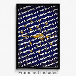 Stinesville Indiana Poster (IN City Souvenir 11x17 Town Print)