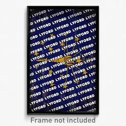 Lyford Indiana Poster (IN City Souvenir 11x17 Town Print)