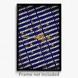 Shamrock Lakes Indiana Poster (IN City Souvenir 11x17 Town Print)
