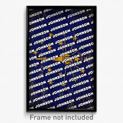 Johnson Indiana Poster (IN City Souvenir 11x17 Town Print)