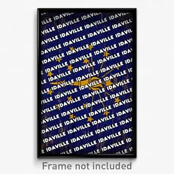 Idaville Indiana Poster (IN City Souvenir 11x17 Town Print)