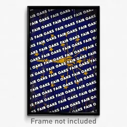 Fair Oaks Indiana Poster (IN City Souvenir 11x17 Town Print)