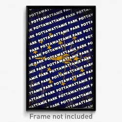 Pottawattamie Park Indiana Poster (IN City Souvenir 11x17 Town Print)