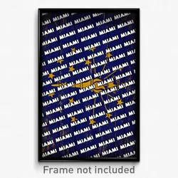 Miami Indiana Poster (IN City Souvenir 11x17 Town Print)