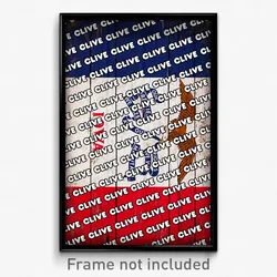 Clive Iowa Poster (IA City Souvenir 11x17 Town Print)
