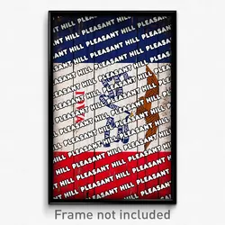 Pleasant Hill Iowa Poster (IA City Souvenir 11x17 Town Print)