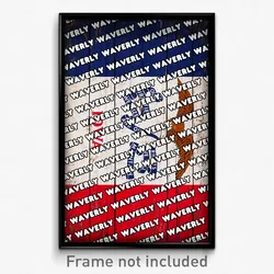 Waverly Iowa Poster (IA City Souvenir 11x17 Town Print)
