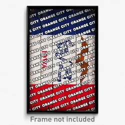 Orange City Iowa Poster (IA City Souvenir 11x17 Town Print)